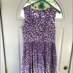 Flower Ombré High Neck Midi Dress